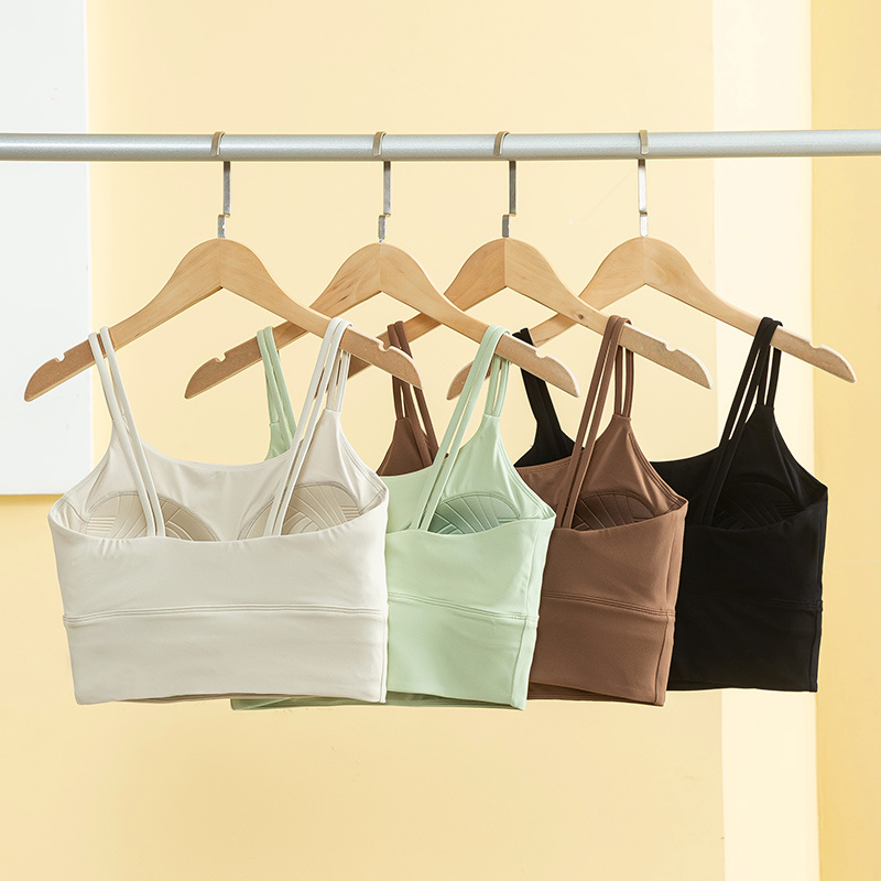 T Shirt Bra Seamless - Женский бесшовный спортивный бюстгальтер: дышащий фитнес-топ
