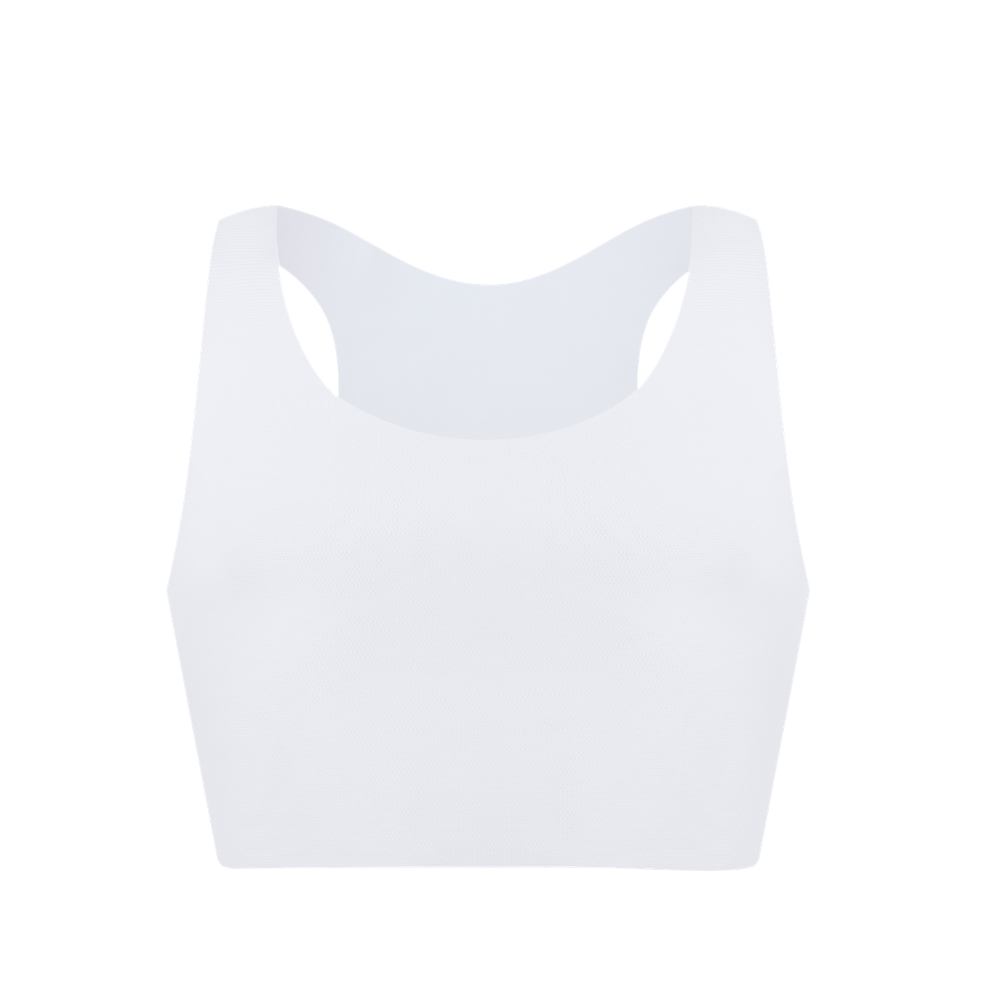 T Shirt Bra Seamless - Бесшовный компрессионный спортивный бюстгальтер-топ для FTM,