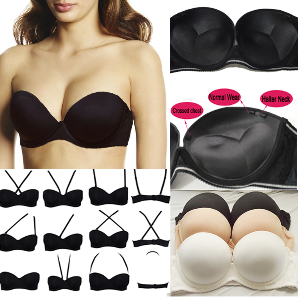 Convertible Bra Multiway - Бюстгальтер пуш-ап, без бретелек, с 2