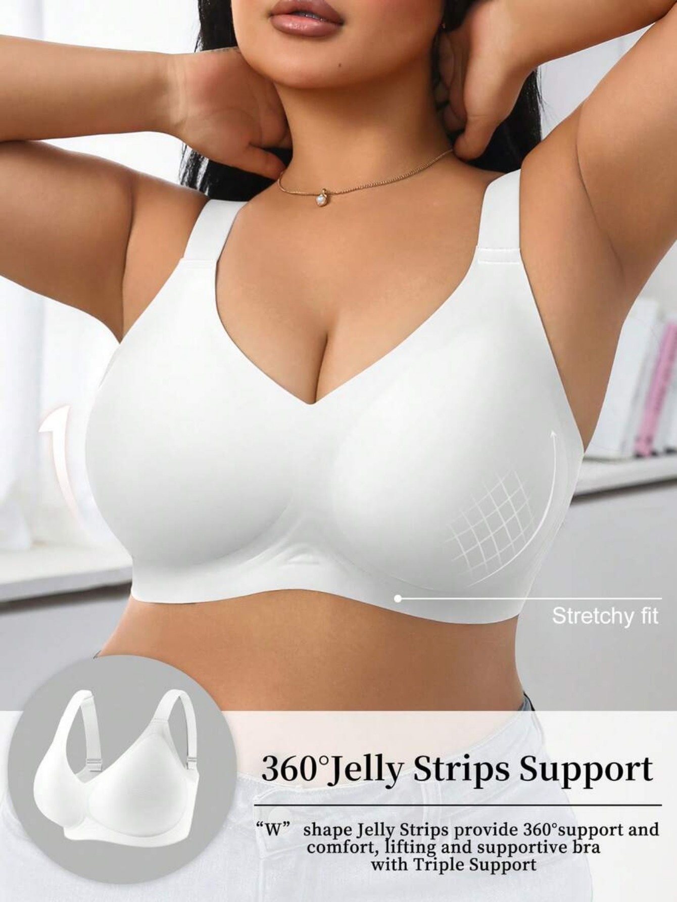Wirefree Bra Comfort - Женский спортивный бюстгальтер с высокой степенью