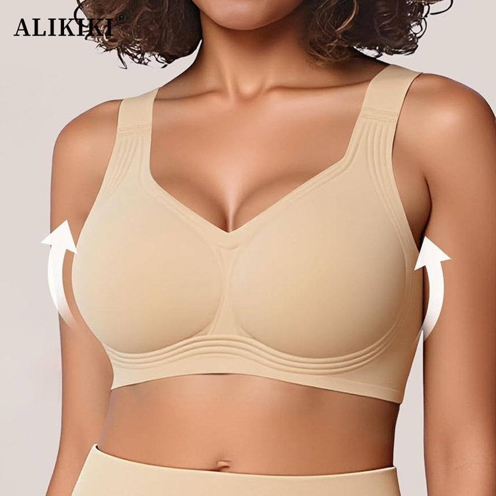 T Shirt Bra Seamless - Женский бесшовный поддерживающий бюстгальтер без косточек