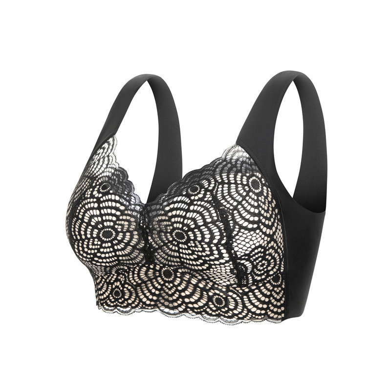 Wirefree Bra Comfort - Женский бесшовный кружевной бюстгальтер-топ L'bellagiovanna без