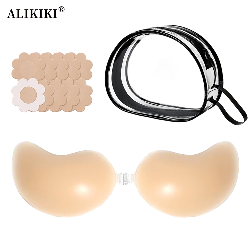 Backless Bra Sticky - Набор невидимых самоклеящихся силиконовых бюстгальтеров и