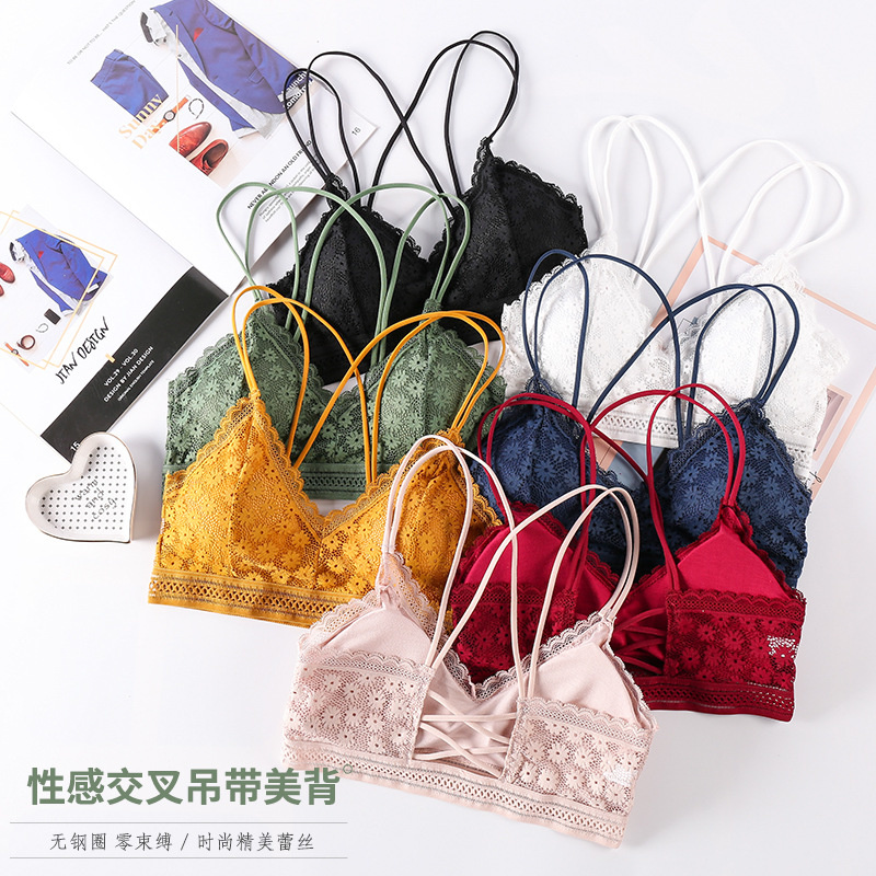 Lace Bralette Set - 3D сексуальное женское белье, бесшовный спортивный