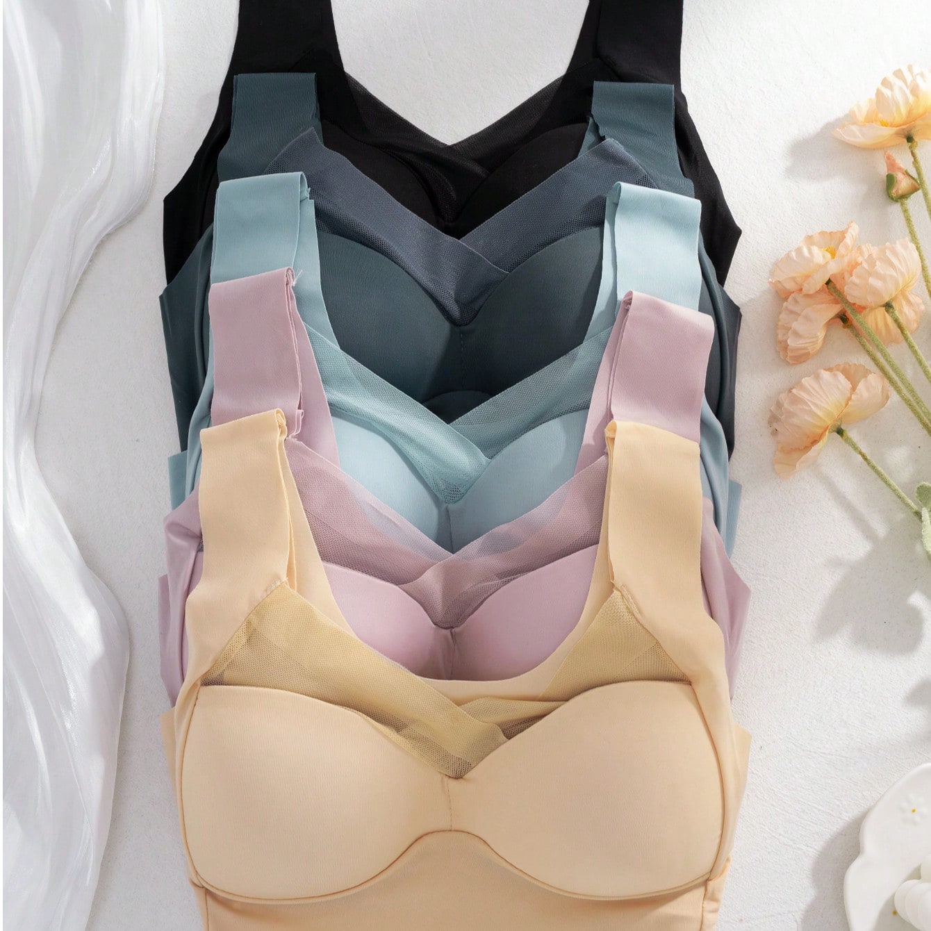 Комплект из 5 бесшовных бюстга – обзор и цена Sleep Bra Bralette