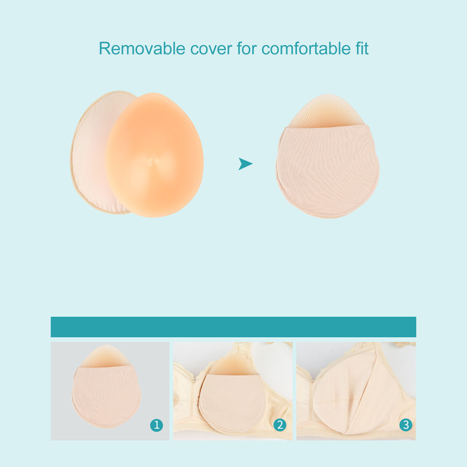 Силиконовые вставки для бюстга – обзор и цена Mastectomy Bra Pocket