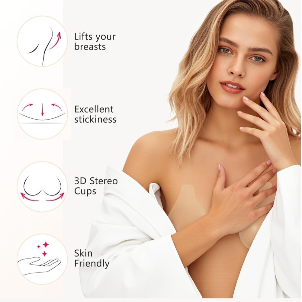 Бесшовные силиконовые накладки – обзор и цена Push Up Bra Silicone
